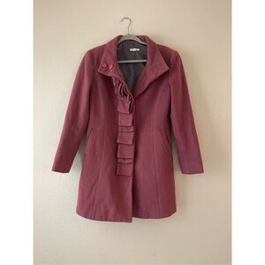 Garnet hill‎ wool ruffle coat size 8